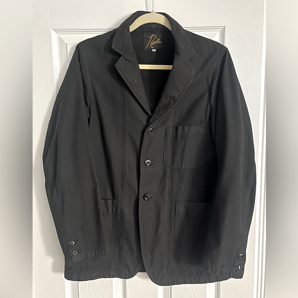 Needles Japanese Brand Vintage 90’s Blazer / Chore Jacket - Black - Small